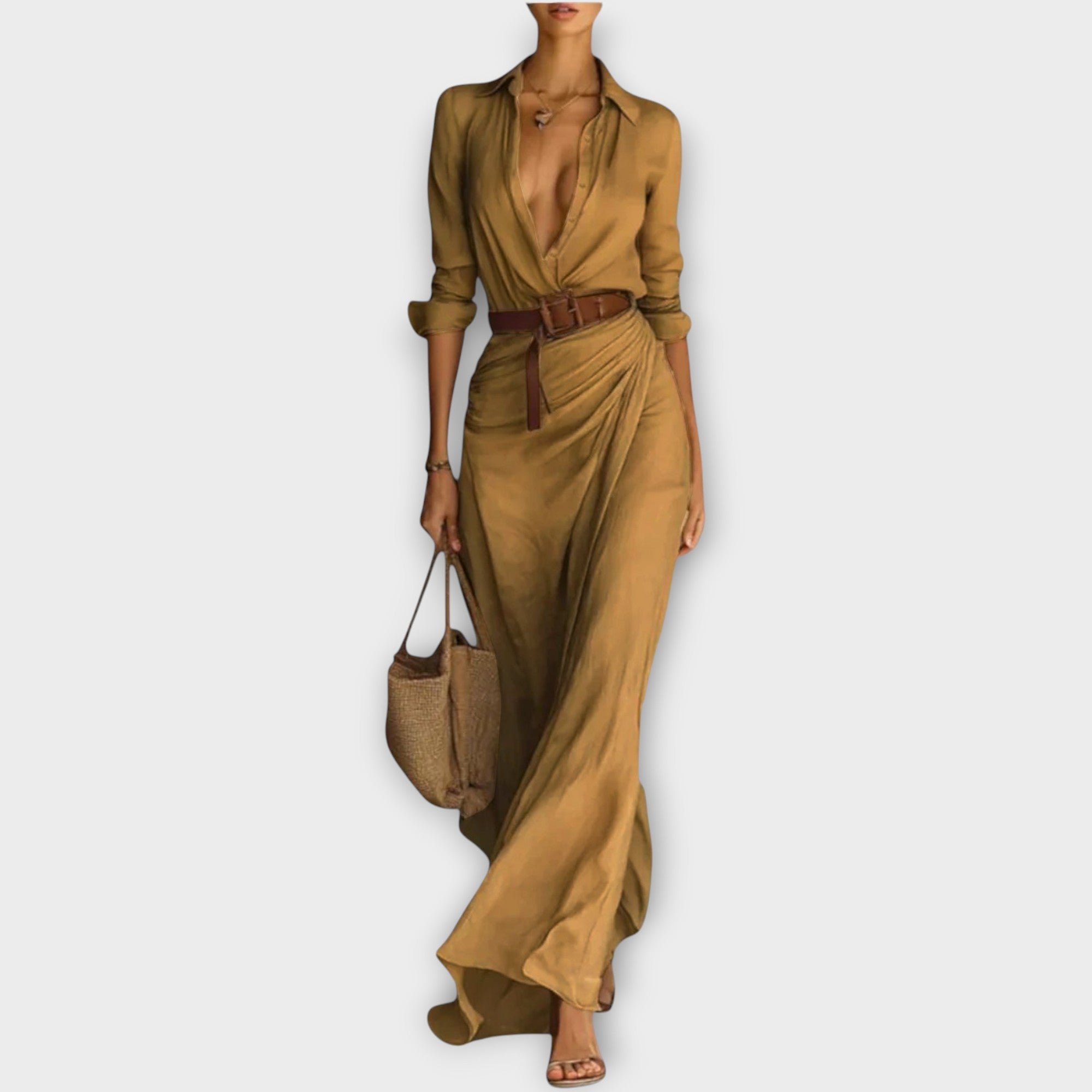 Women's Evening Wrap Dress | Midi