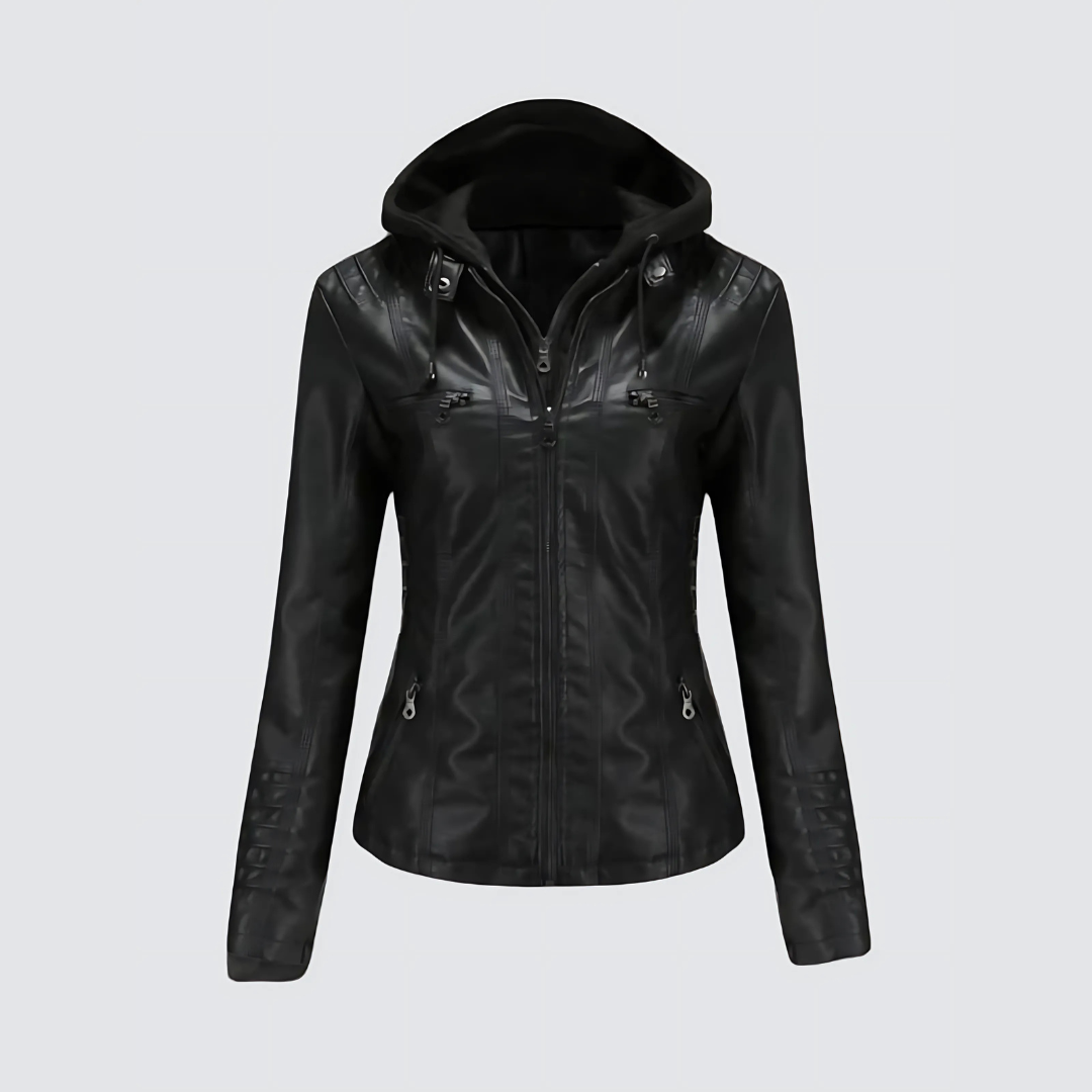 Women’s Leather Jacket | Hooded