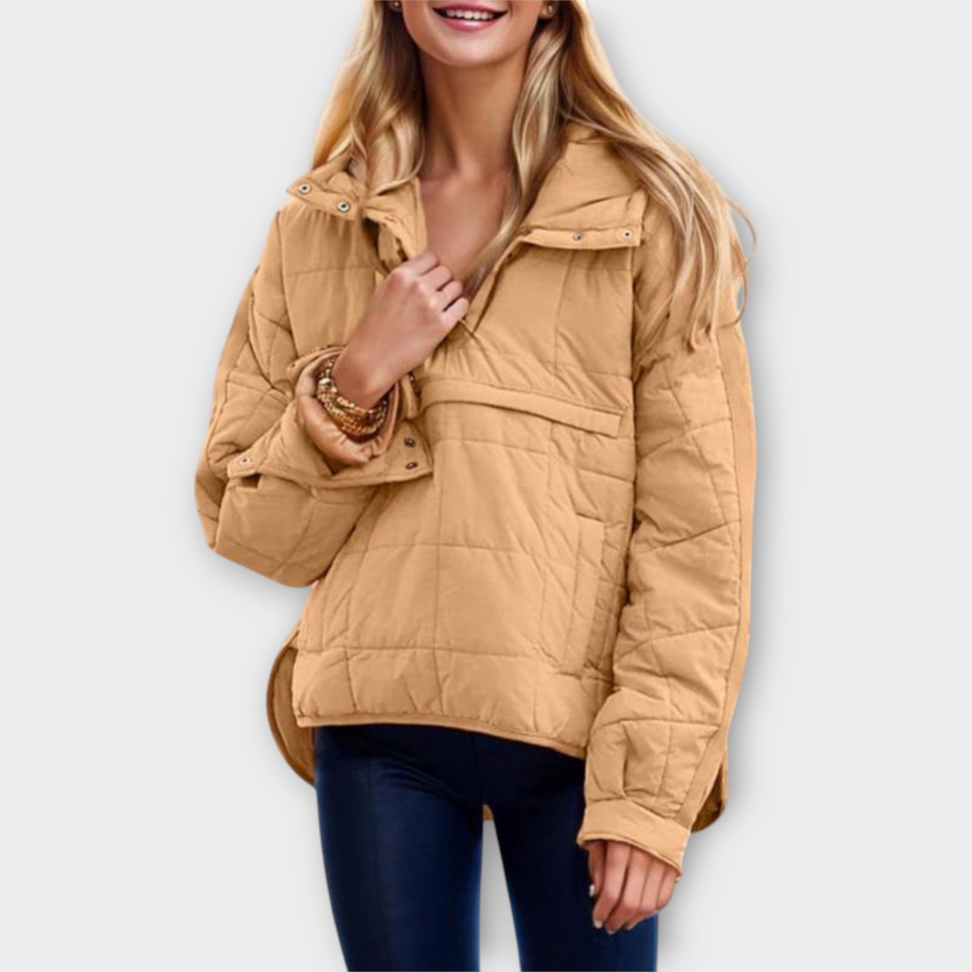 Women's Quilted With Hood Jacket | Winter