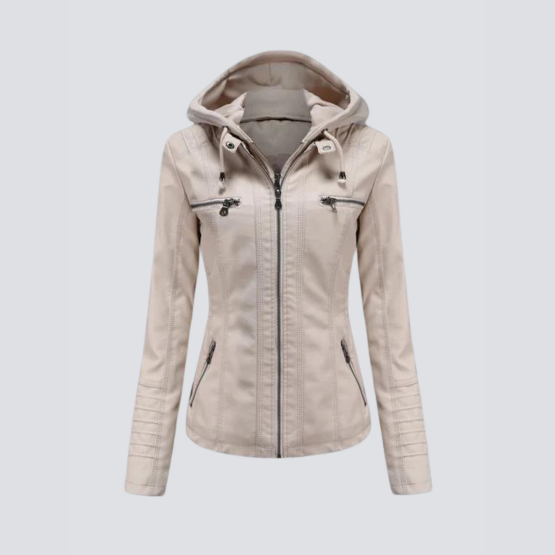 Women’s Leather Jacket | Hooded