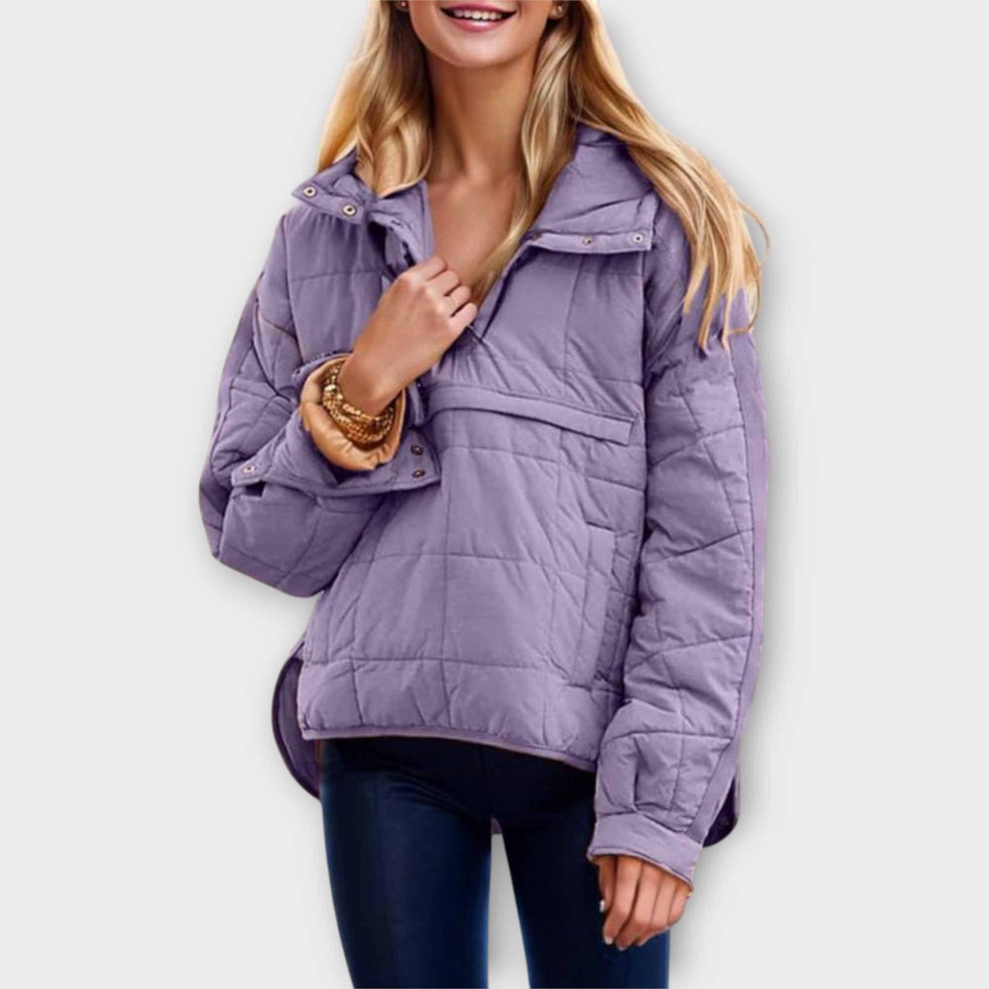 Women's Quilted With Hood Jacket | Winter