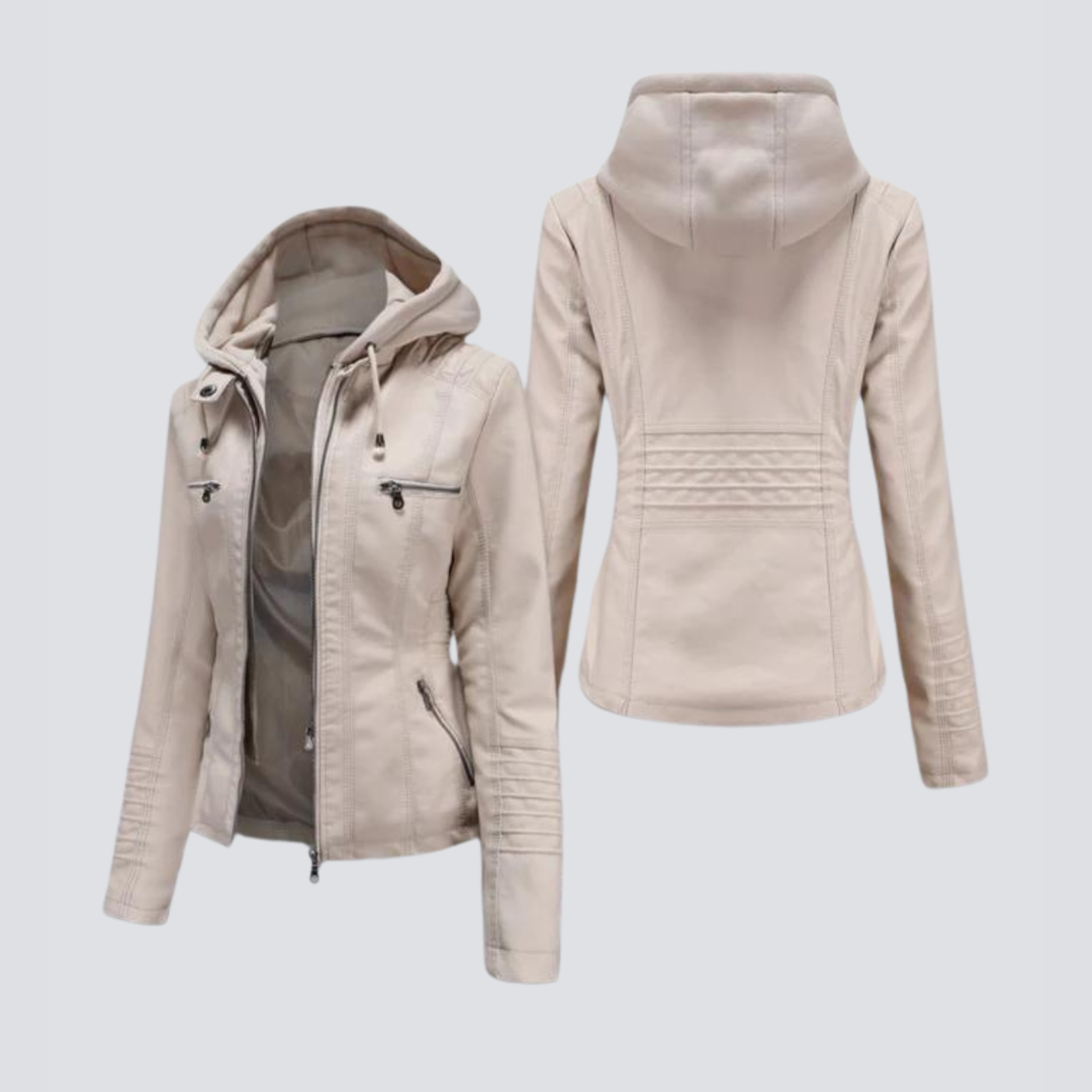 Women’s Leather Jacket | Hooded