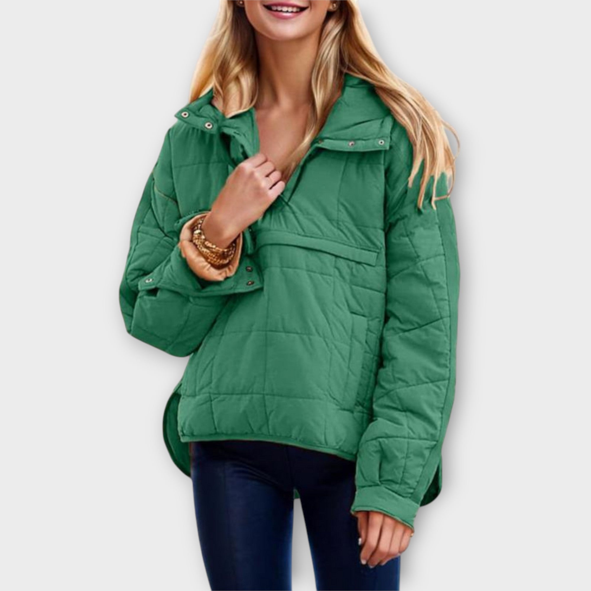 Women's Quilted With Hood Jacket | Winter