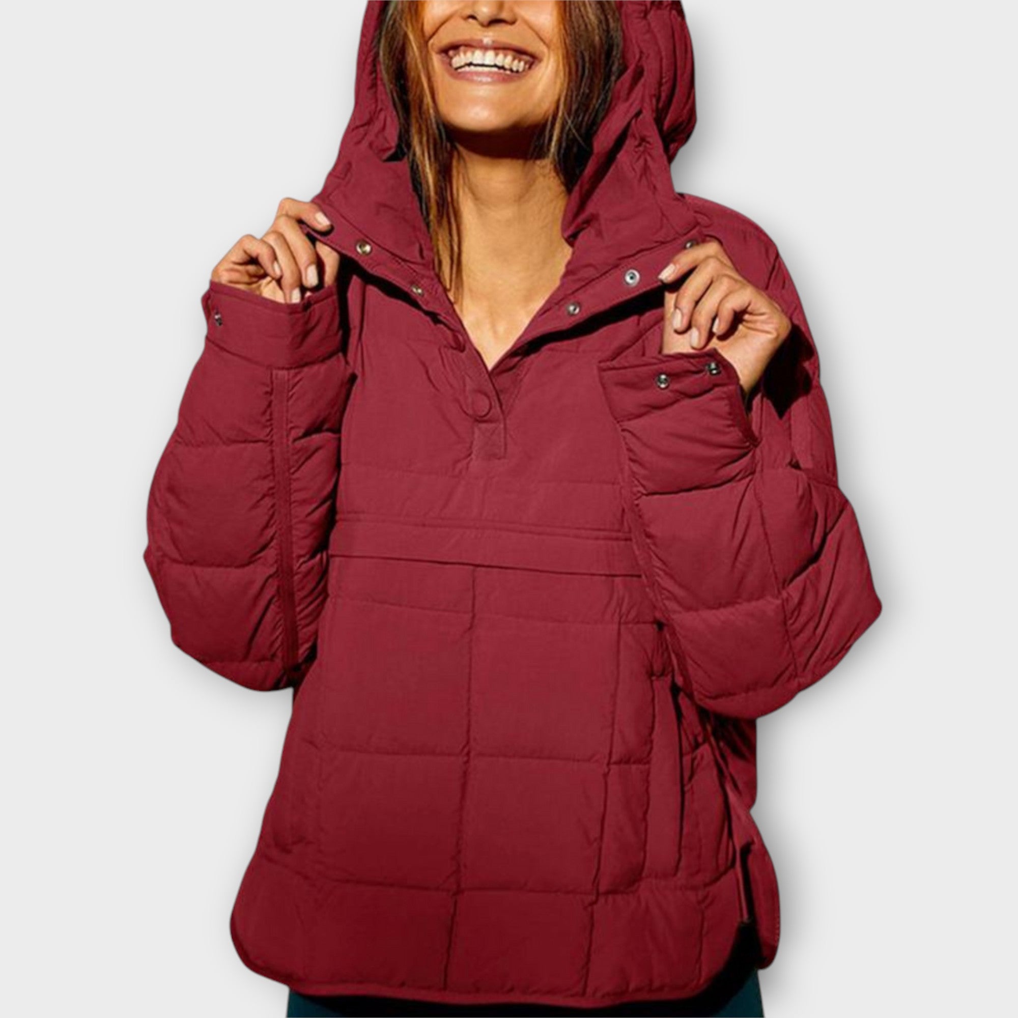Women's Quilted With Hood Jacket | Winter