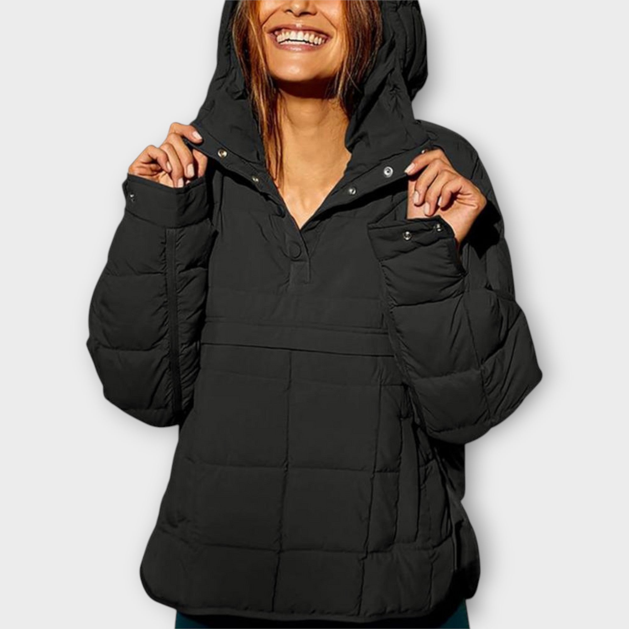 Women's Quilted With Hood Jacket | Winter