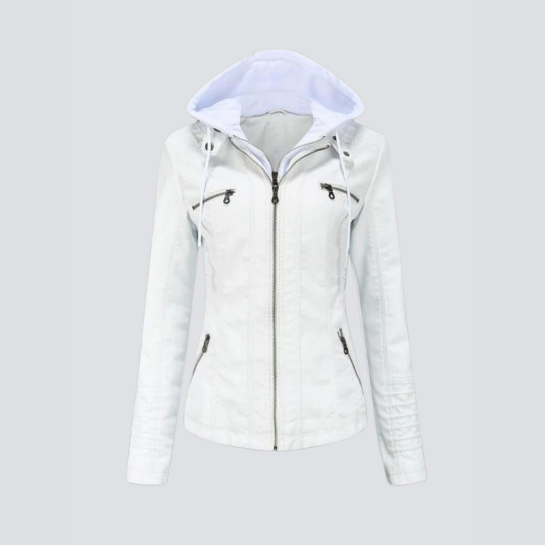 Women’s Leather Jacket | Hooded