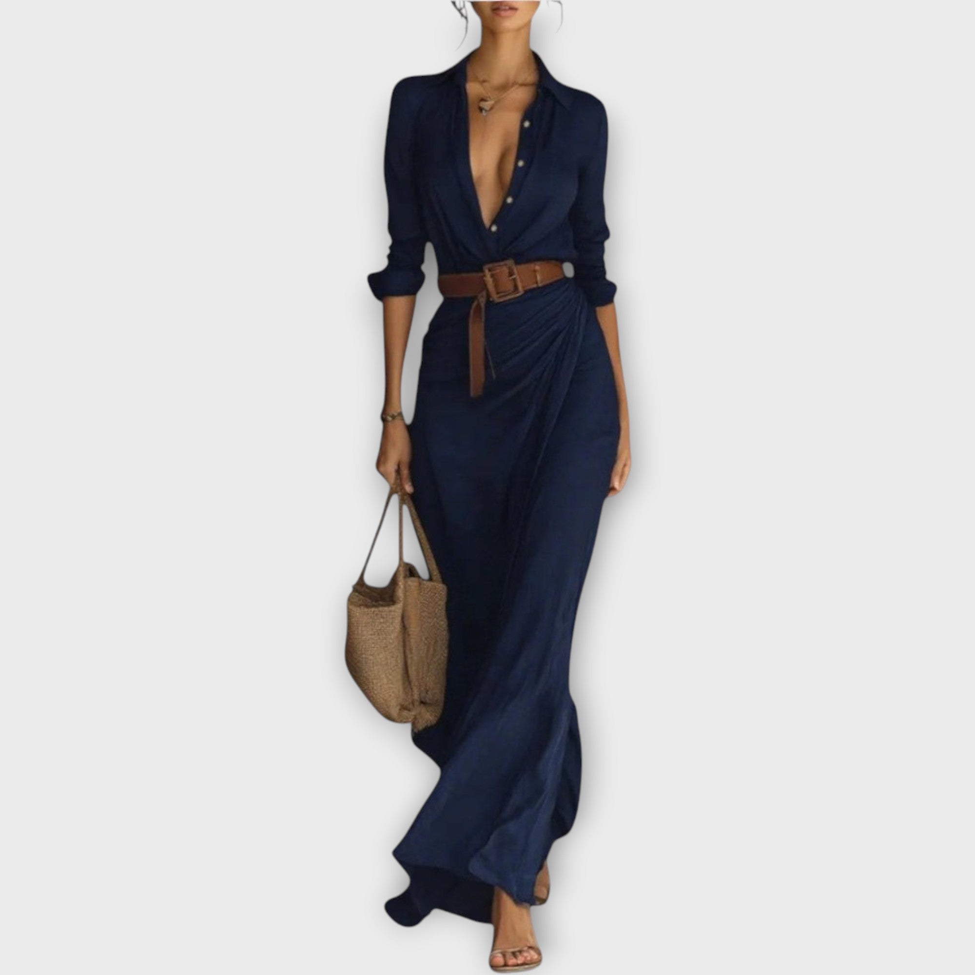 Women's Evening Wrap Dress | Midi
