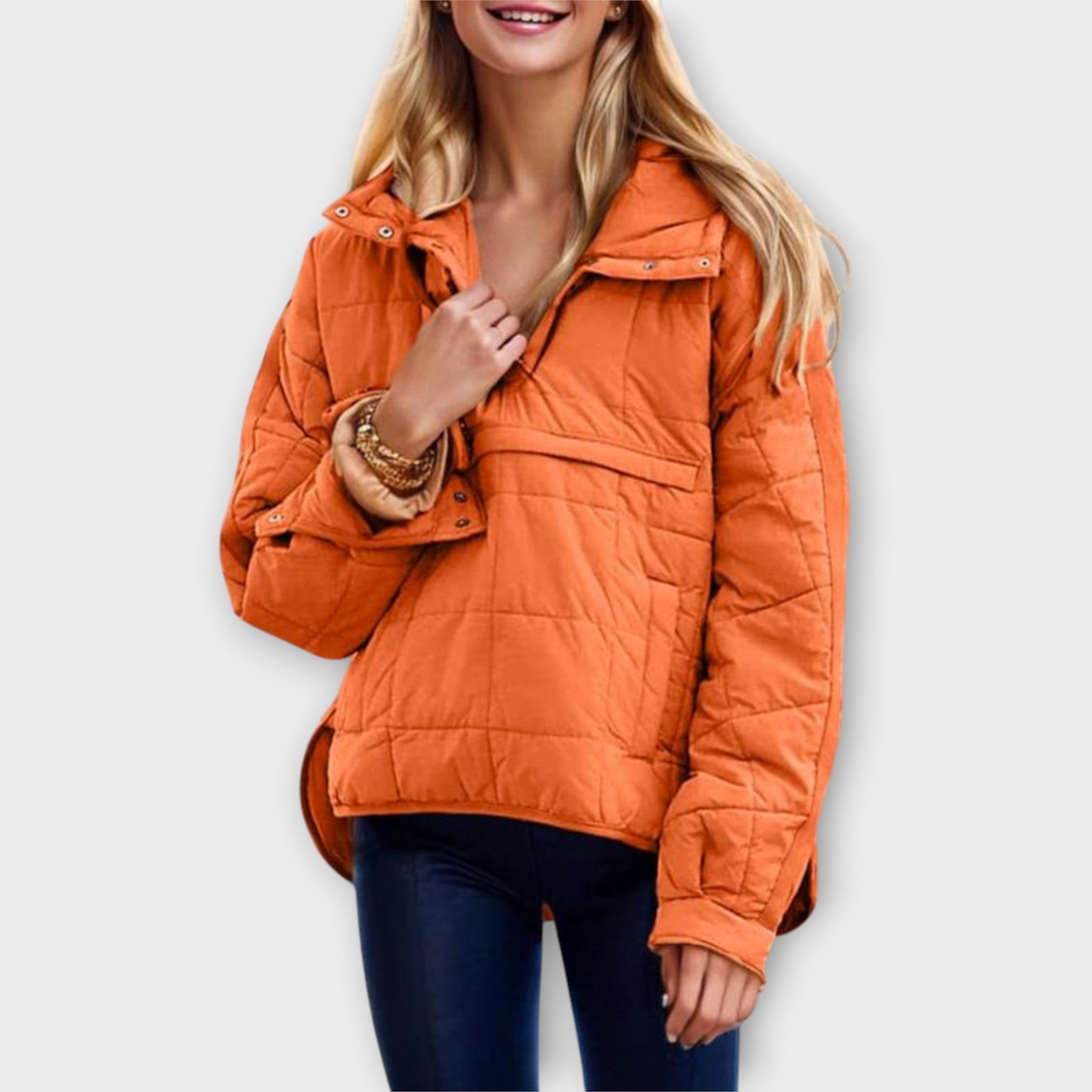 Women's Quilted With Hood Jacket | Winter