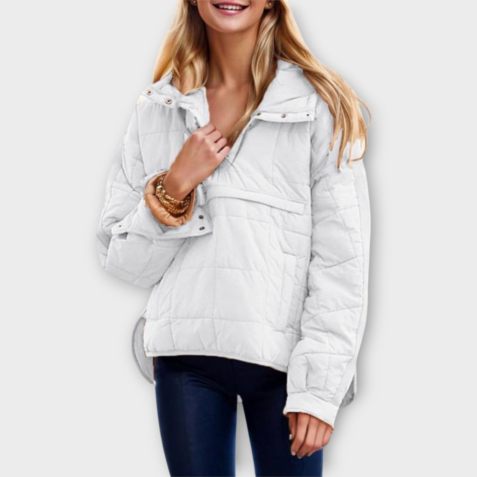 Women's Quilted With Hood Jacket | Winter