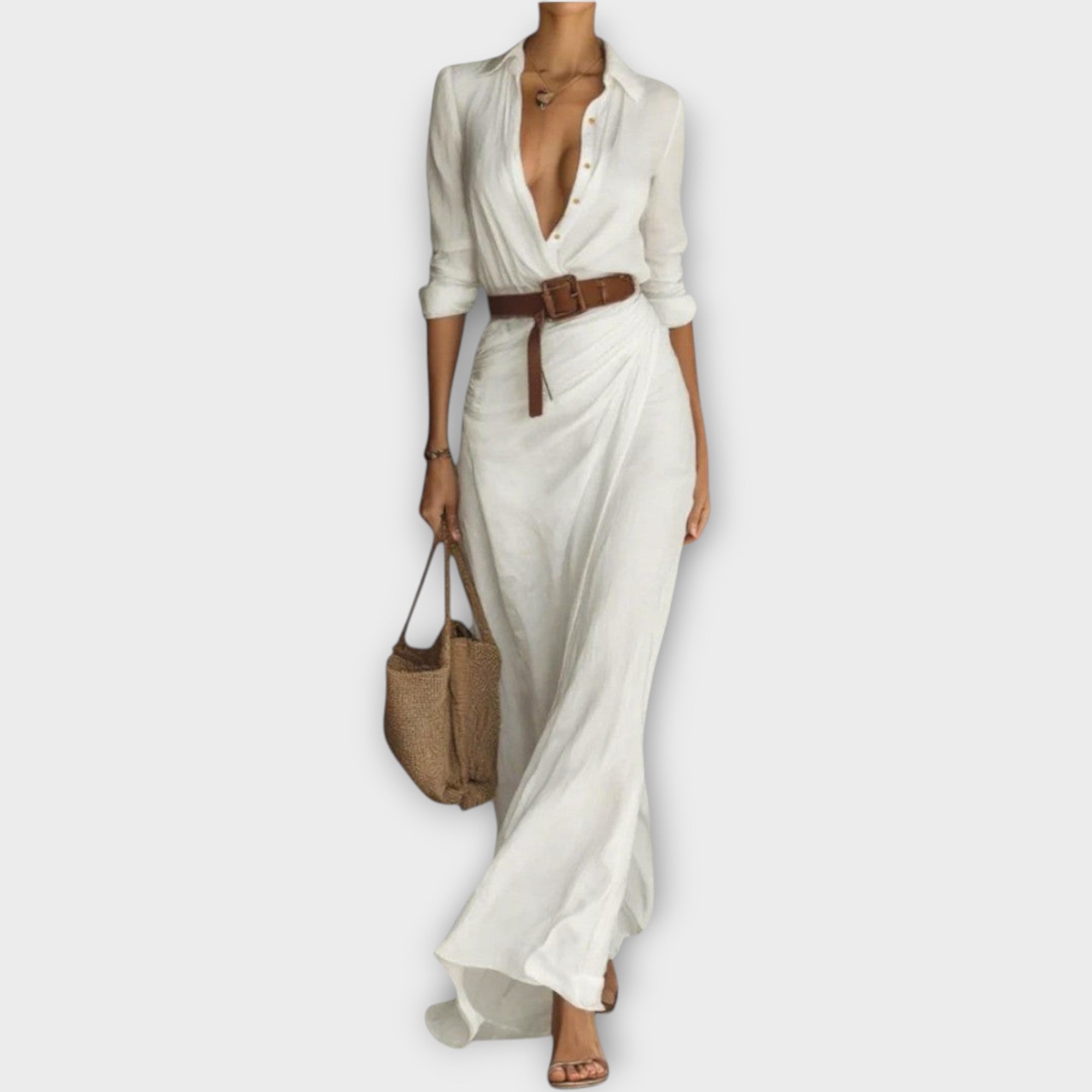 Women's Evening Wrap Dress | Midi